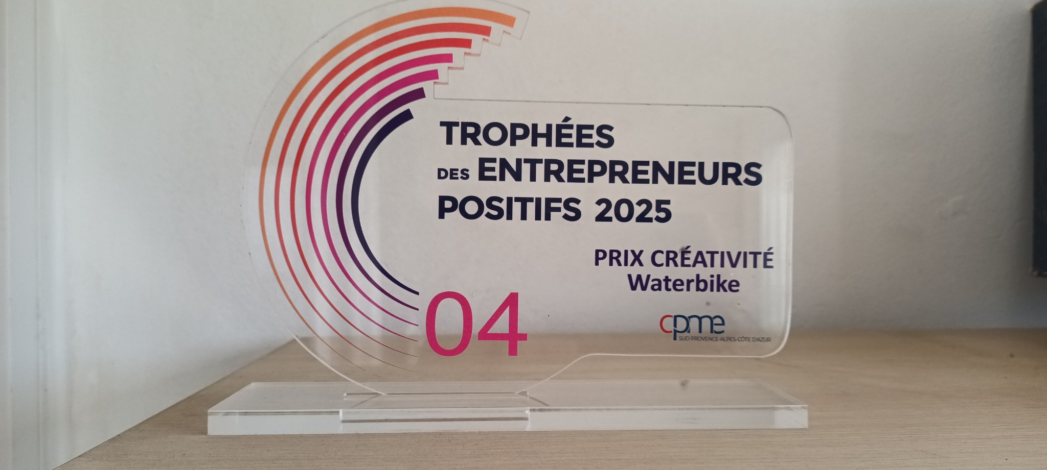 Trophée des Entrepreneurs Positifs 2025 Prix Créativité Waterbike dans les Alpes-de-Haute-Provence